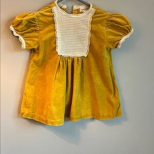 Golden Velvet vintage Nannette Dress size 18 months